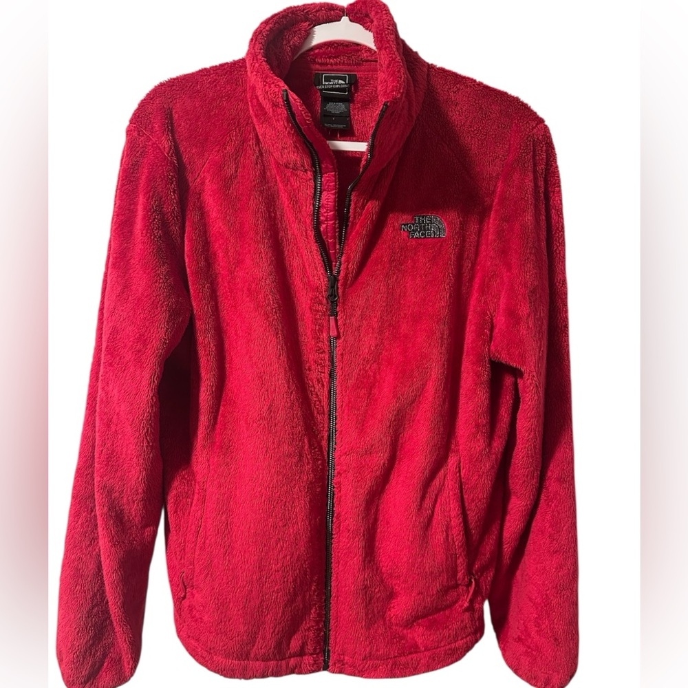 The NorthFace osito hot pink jacket women’s large